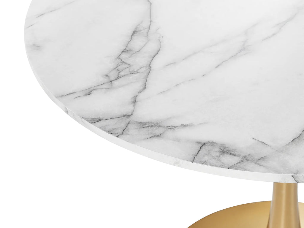 Dining Table BOCA Marble/ Gold 90 cm 90 cm