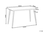 Dining Table GREYTON White 120 cm 70 cm