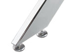 Dining Table MARAMO Silver 120 cm 70 cm Tempered Glass
