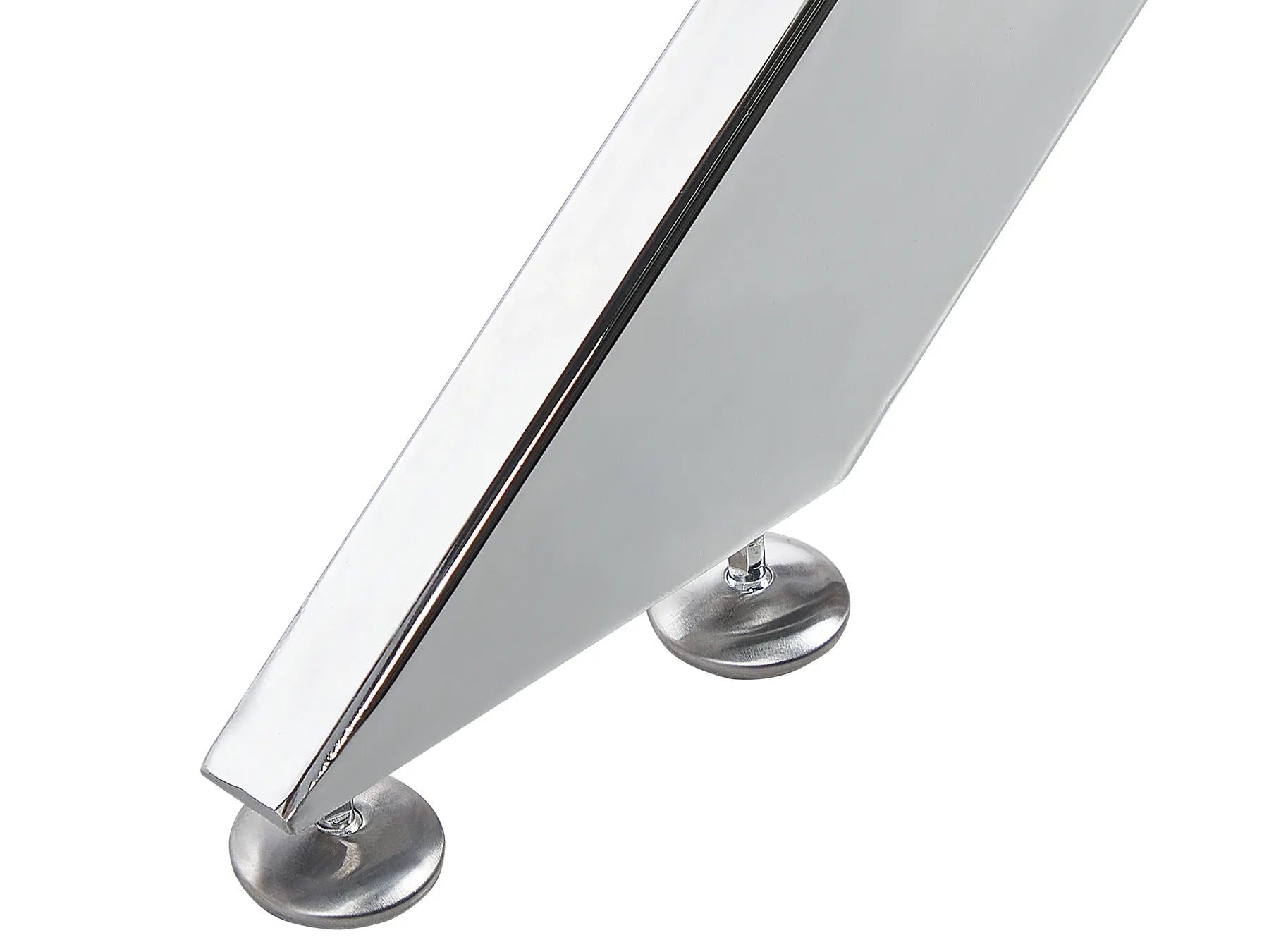 Dining Table MARAMO Silver 120 cm 70 cm Tempered Glass