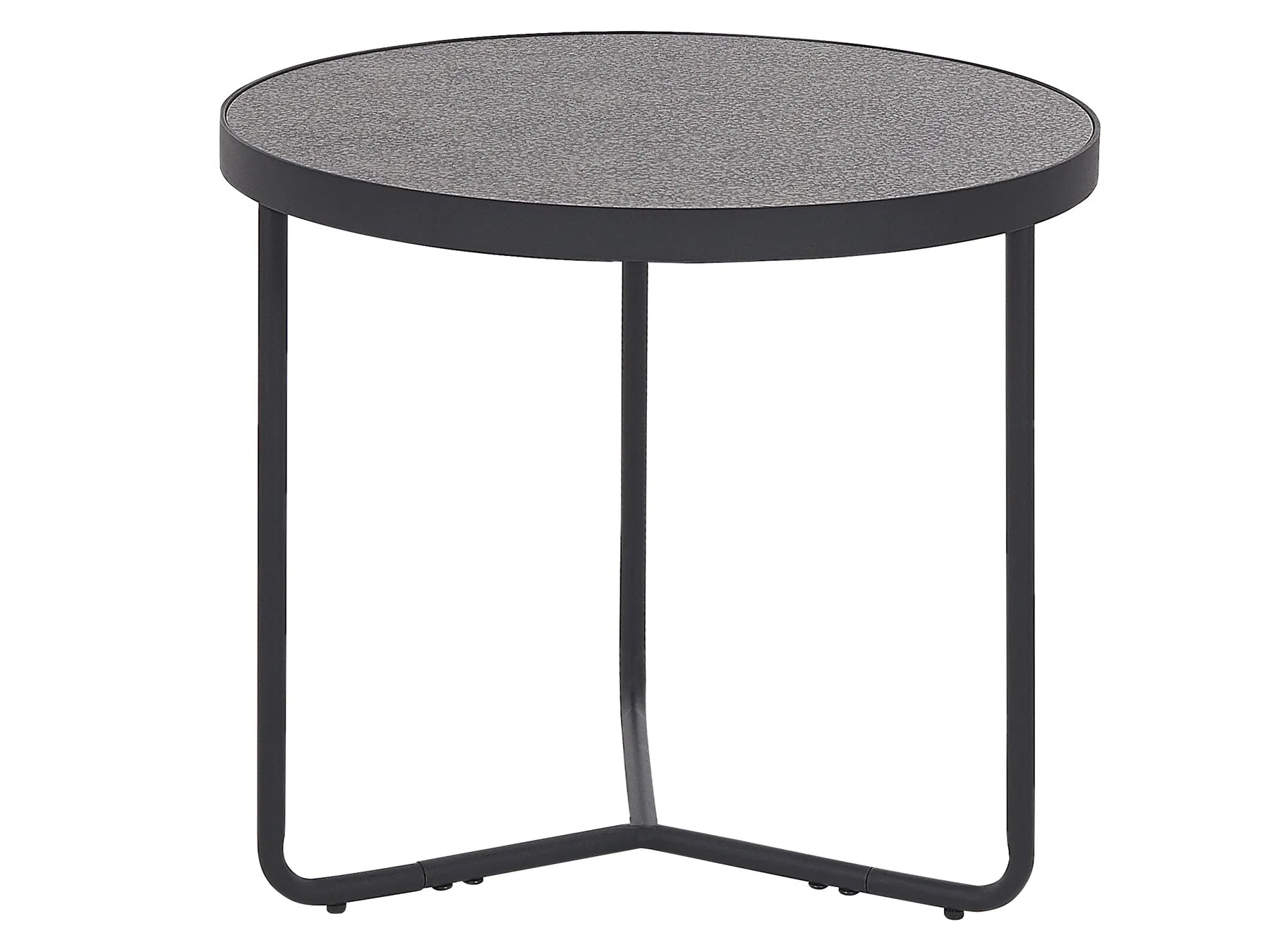 Set of 3 Coffee Tables MELODY Grey Concrete Effect