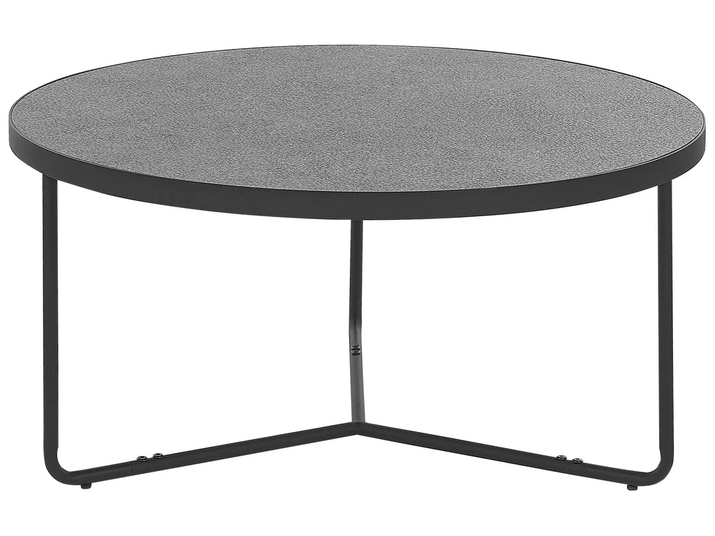 Set of 3 Coffee Tables MELODY Grey Concrete Effect