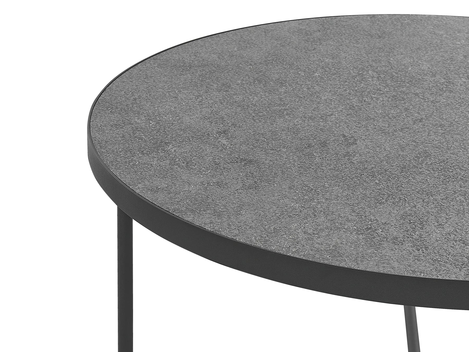 Set of 3 Coffee Tables MELODY Grey Concrete Effect