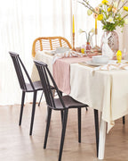 Set of 2 Dining Chairs VENTNOR Black