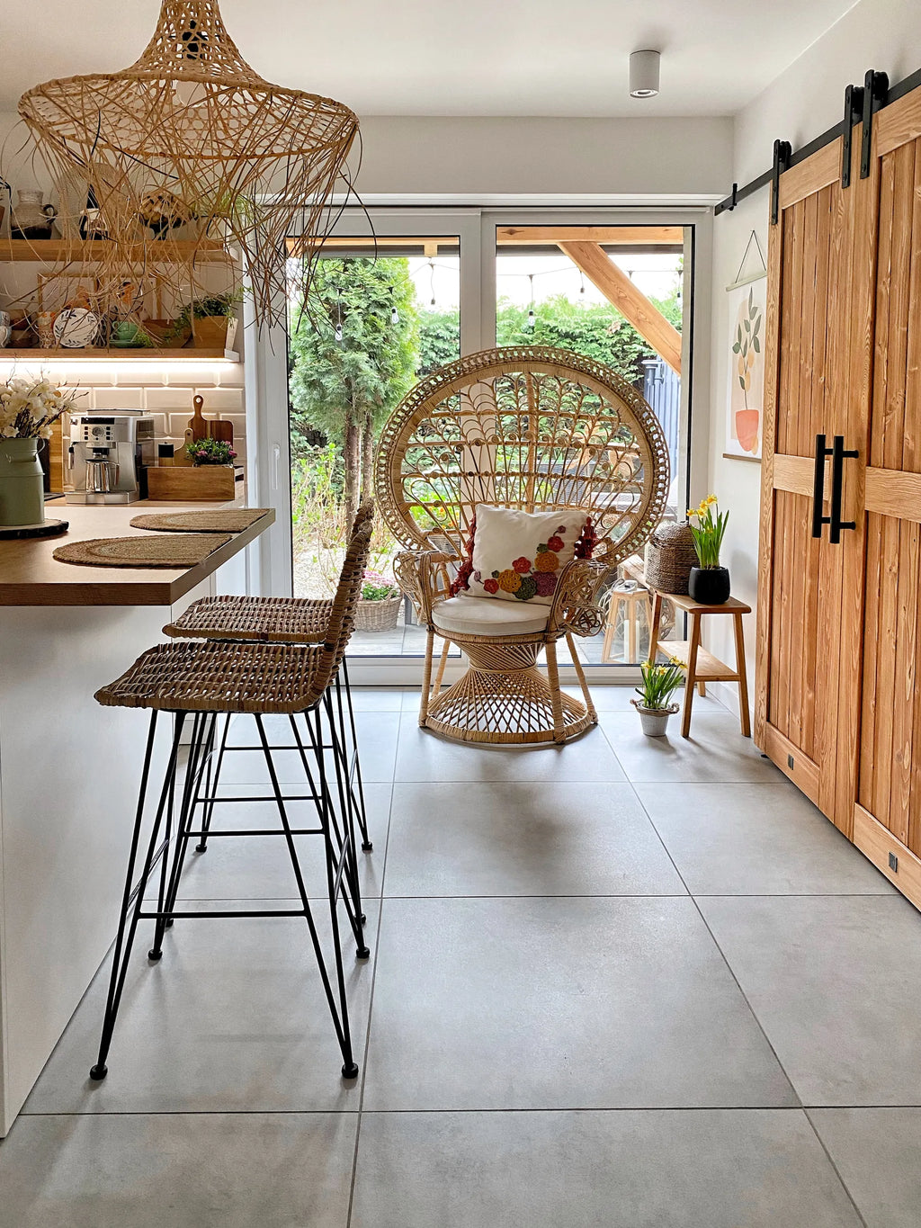 Peacock Chair EMMANUELLE Rattan Natural