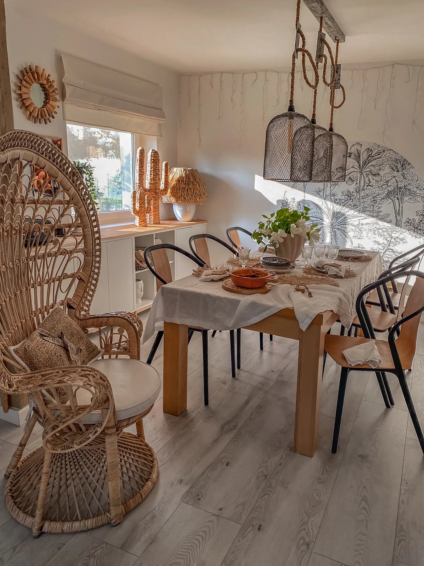 Peacock Chair EMMANUELLE Rattan Natural