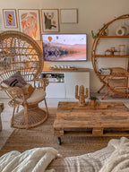 Peacock Chair EMMANUELLE Rattan Natural