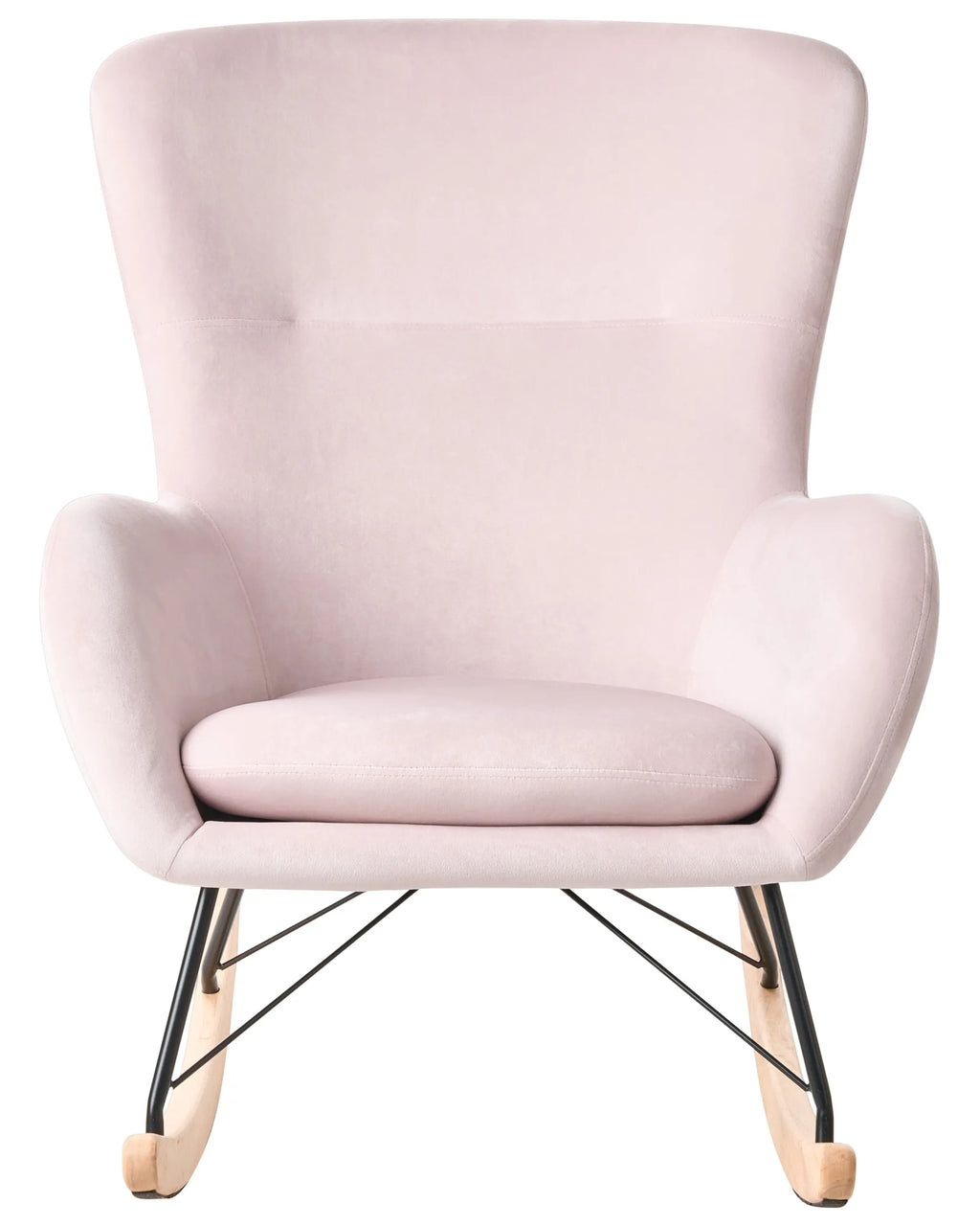 Rocking Chair ELLAN Velvet Pink
