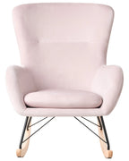 Rocking Chair ELLAN Velvet Pink