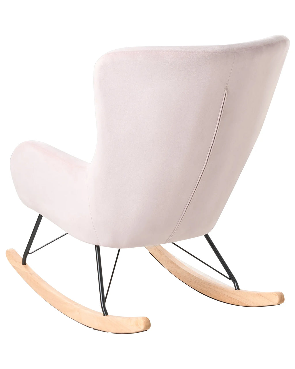 Rocking Chair ELLAN Velvet Pink