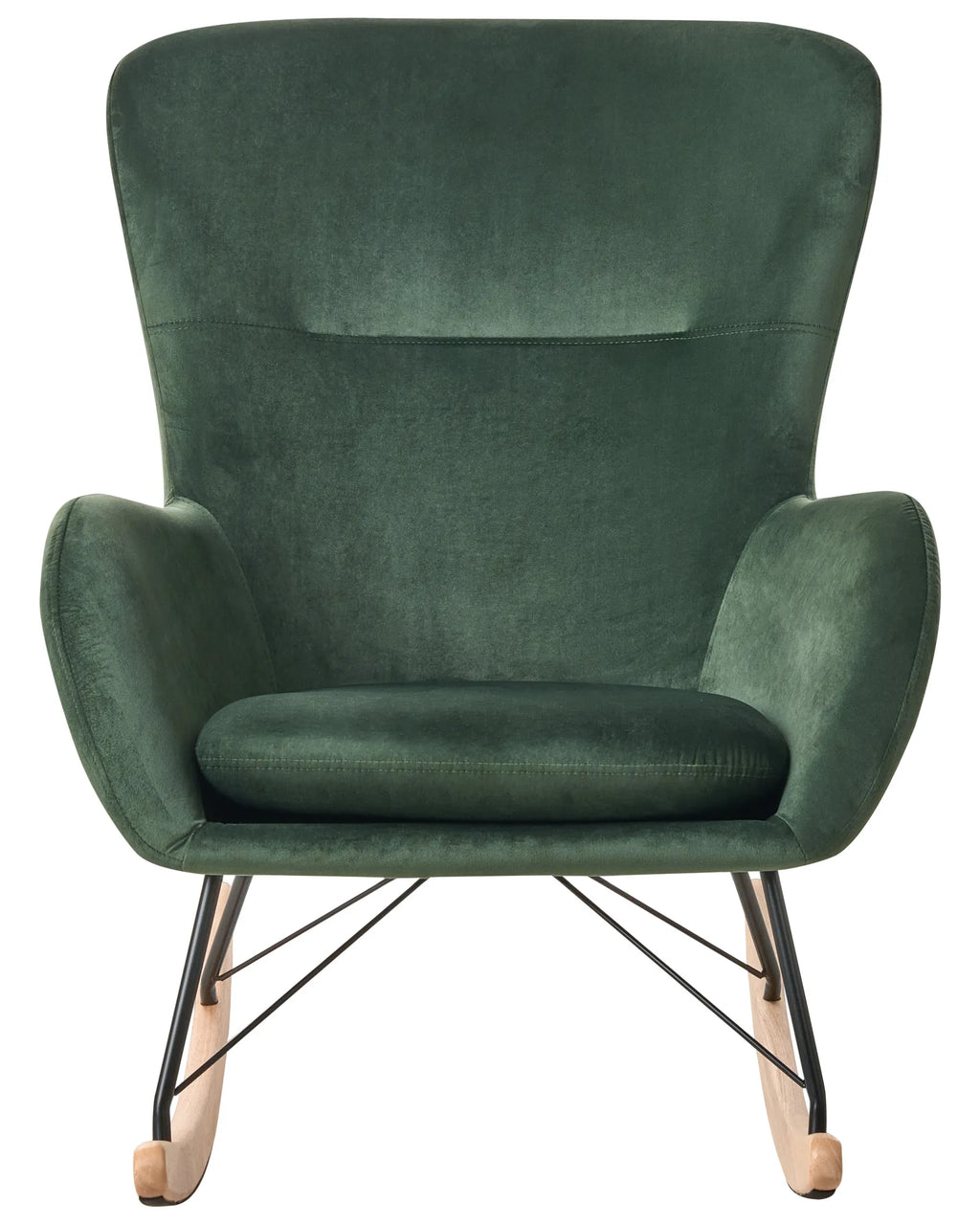 Rocking Chair ELLAN Velvet Dark Green