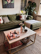 Coffee Table DELANO Marble/ Gold