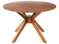 Dining Table TYMIS Dark Mahogany 120 cm 120 cm