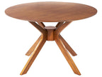Dining Table TYMIS Dark Mahogany 120 cm 120 cm