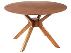 Dining Table TYMIS Dark Mahogany 120 cm 120 cm