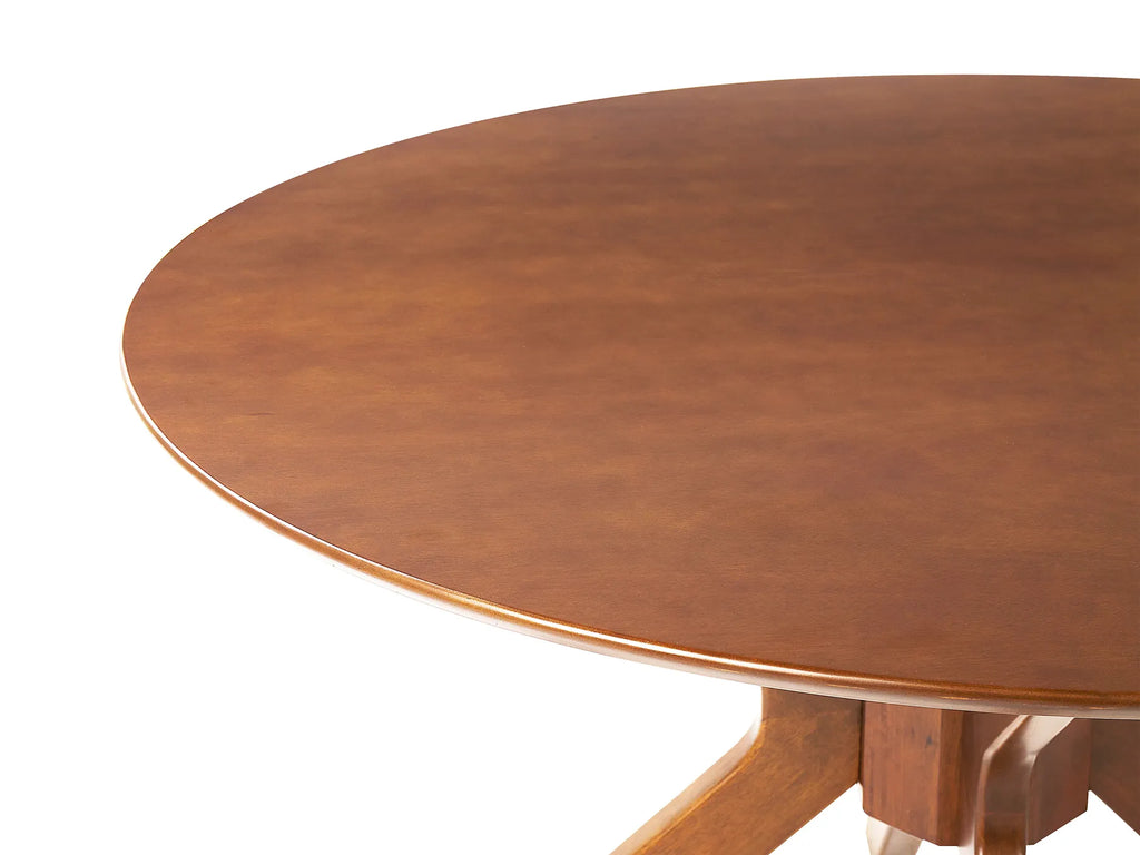 Dining Table TYMIS Dark Mahogany 120 cm 120 cm