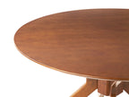 Dining Table TYMIS Dark Mahogany 120 cm 120 cm