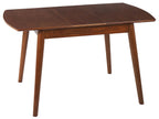 Extending Dining Table TOMS Dark Brown 100/130 cm 80 cm