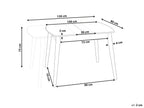 Extending Dining Table TOMS Dark Brown 100/130 cm 80 cm