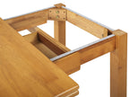 Extending Dining Table MASELA Brown 90/120 cm 60 cm Wood