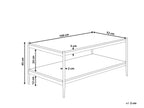 Coffee Table AVOCA Dark Brown