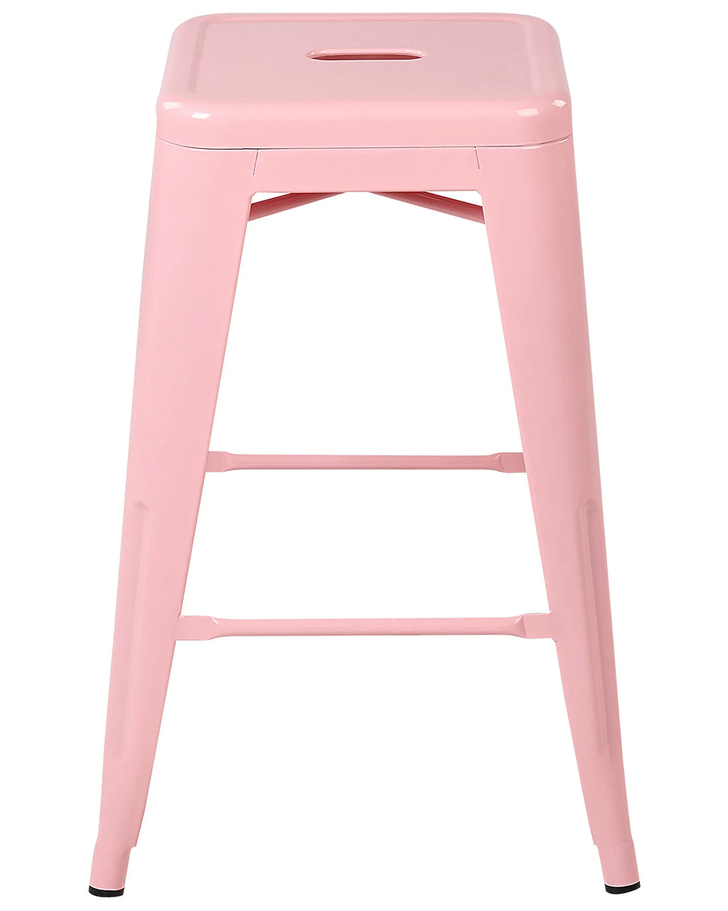 Set of 2 Bar Stools CABRILLO Metal Pink