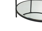 Coffee Table BIRNEY Tempered Glass Black