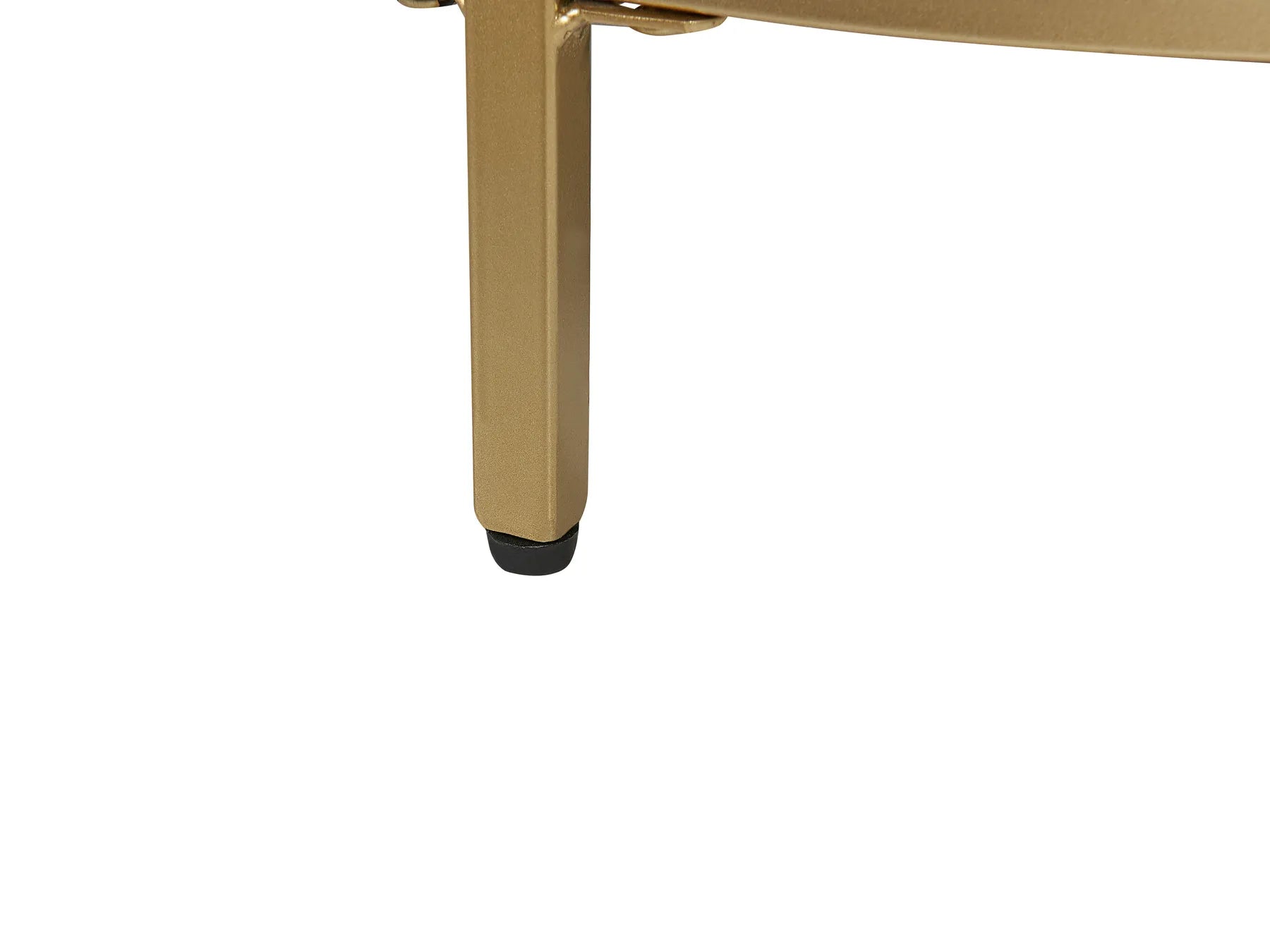 Coffee Table BIRNEY Tempered Glass Gold