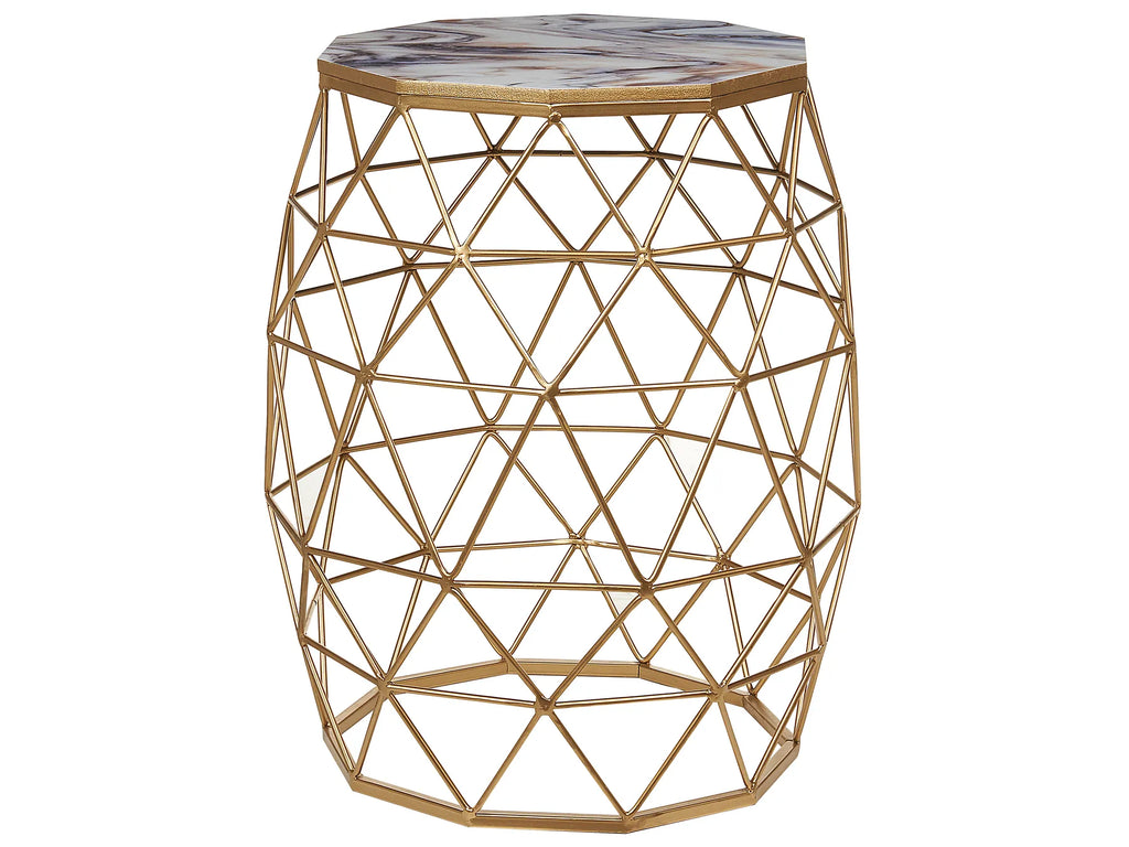 Side Table HALSEY Gold