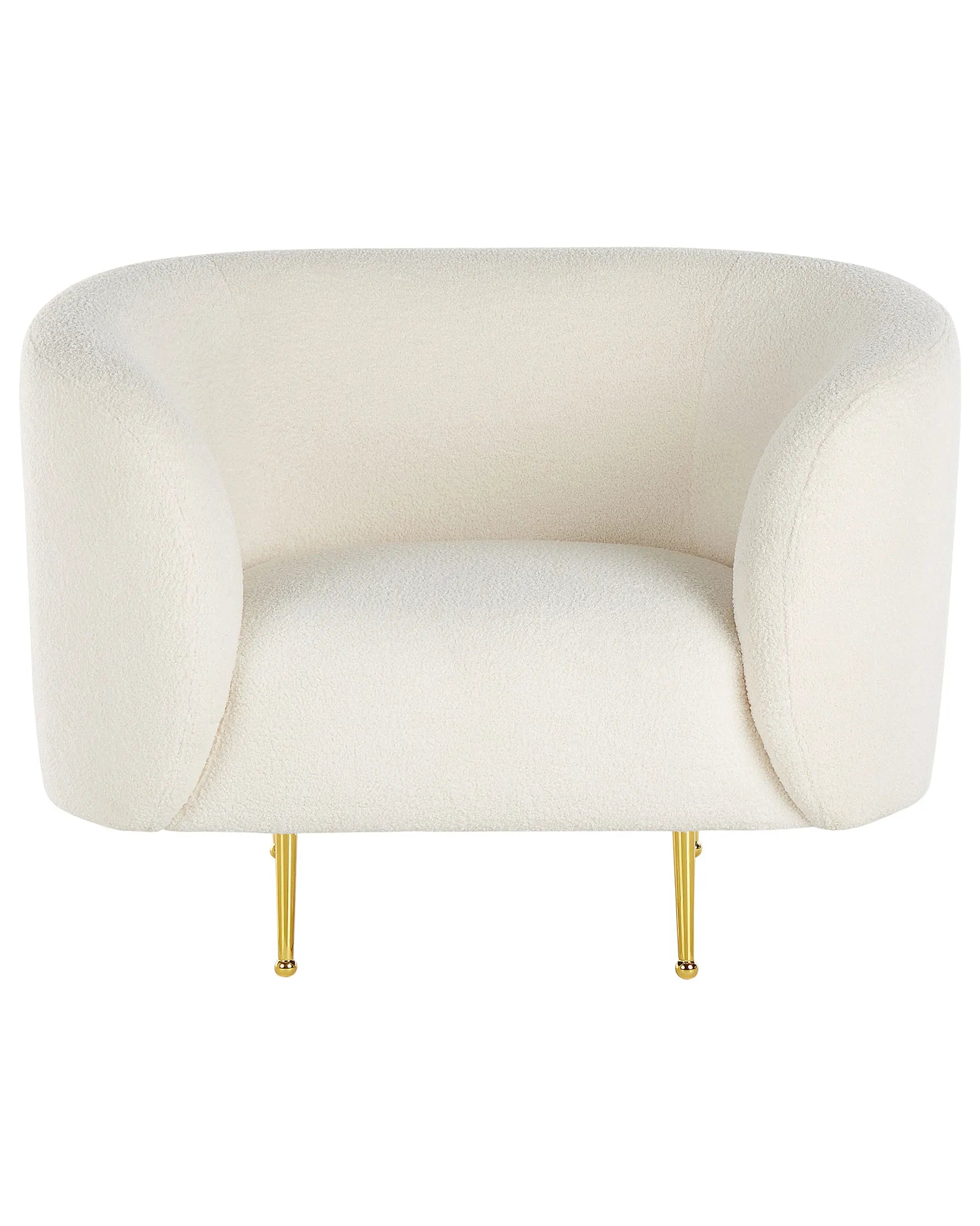 Armchair LOEN Boucle White