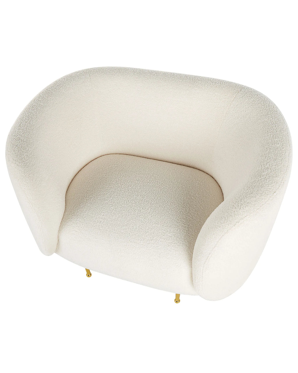 Armchair LOEN Boucle White