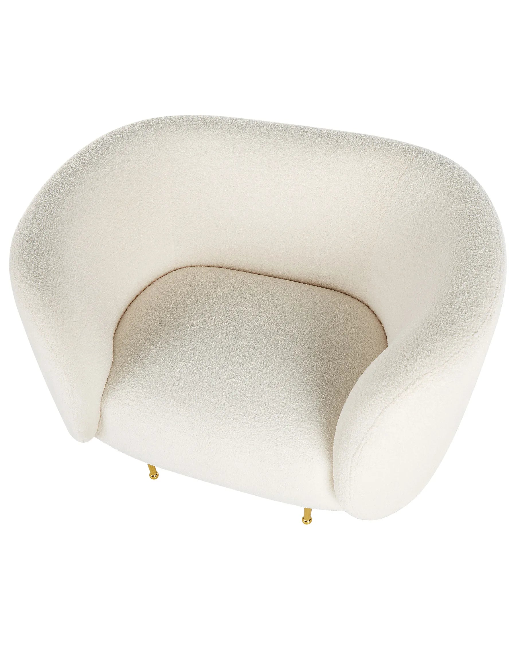 Armchair LOEN Boucle White