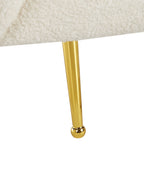 Armchair LOEN Boucle White