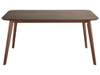 Dining Table EPHRATA Dark Mahogany 150 cm 90 cm