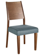 Set of 2 Dining Chairs ELMIRA Wood Grey