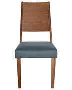 Set of 2 Dining Chairs ELMIRA Wood Grey