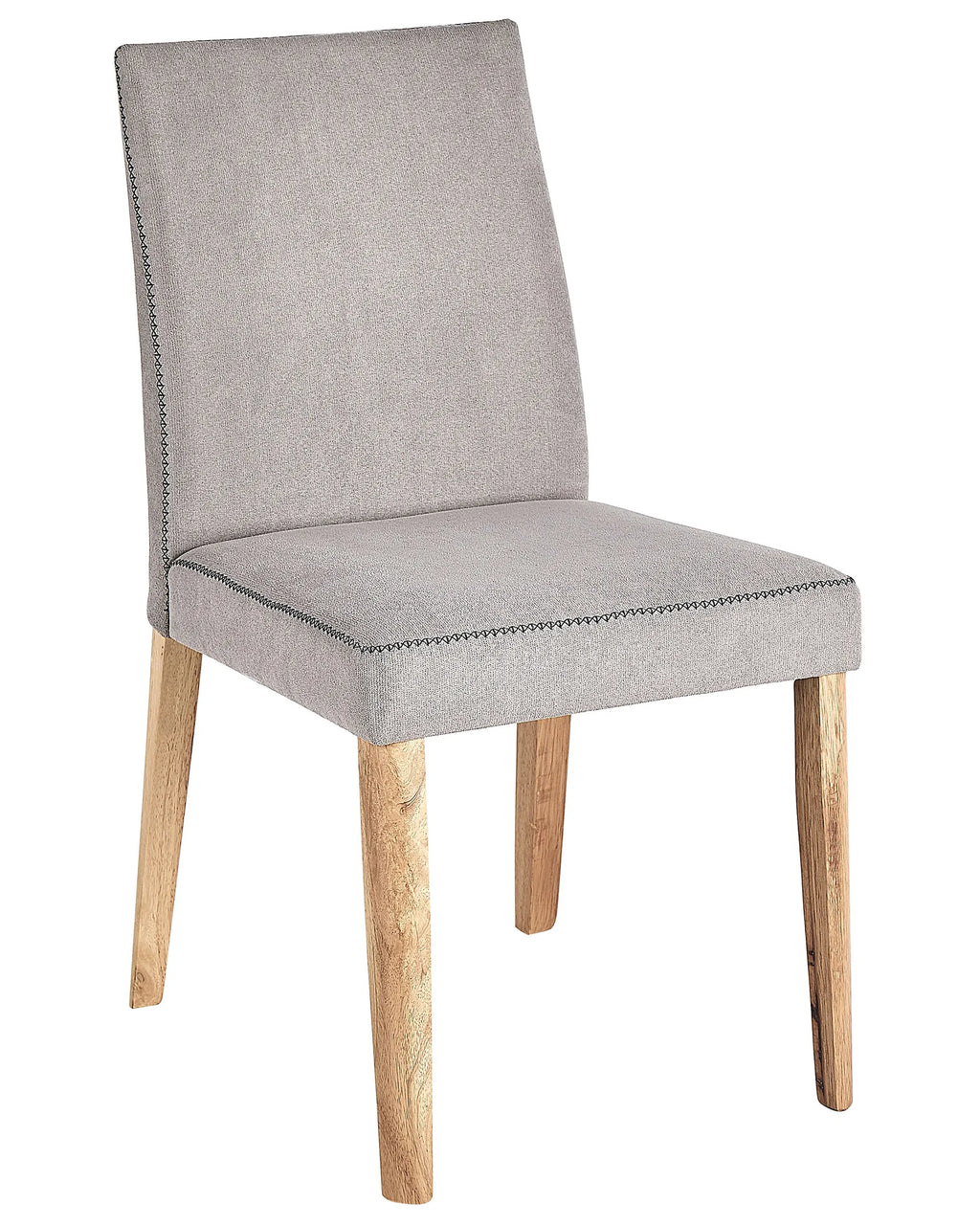 Set of 2 Dining Chairs PHOLA Fabric Grey