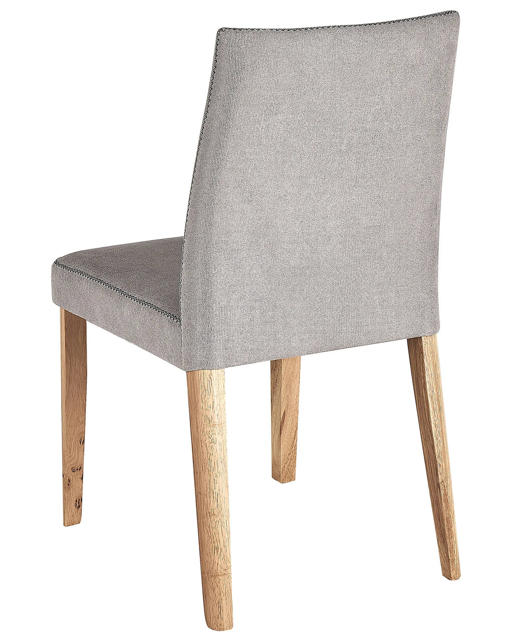 Set of 2 Dining Chairs PHOLA Fabric Grey