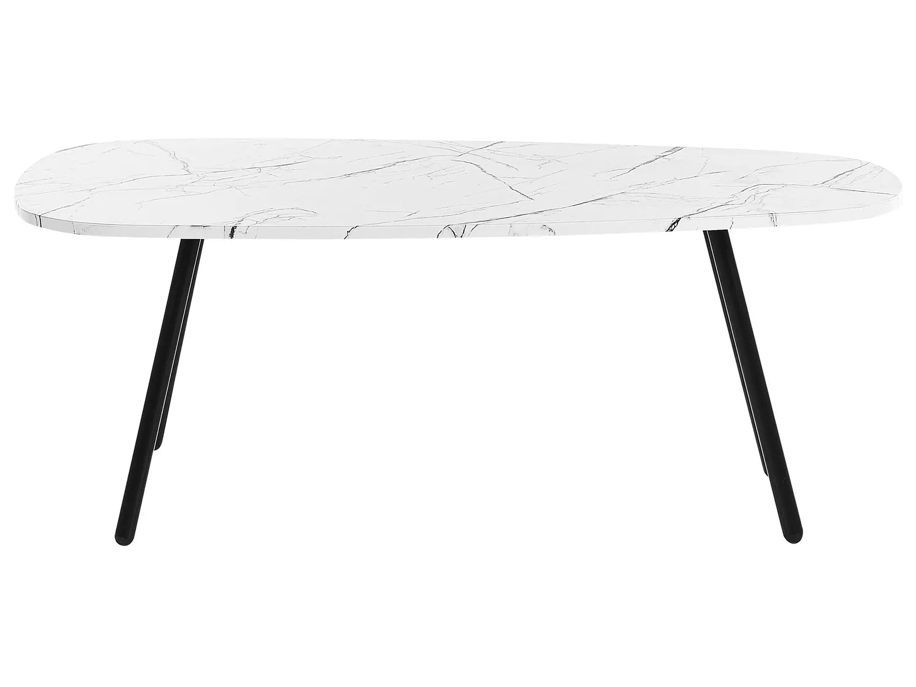 Coffee Table BIDDLE White Marble