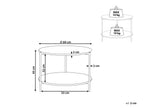 Coffee Table REVA White Marble