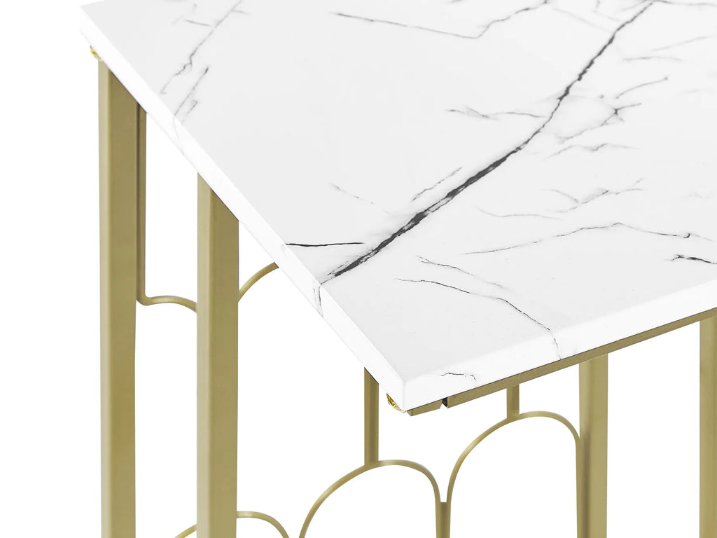 Side Table PANDALE White Marble