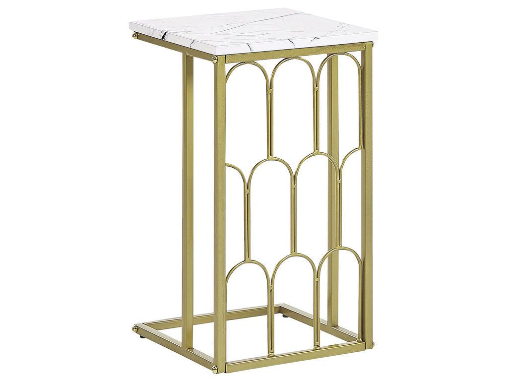 Side Table PANDALE White Marble