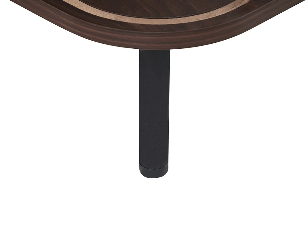 Coffee Table JOSE Dark Brown with Storage