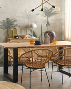 Dining Chair SARITA Rattan Natural