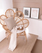 Peacock Chair FLORENTINE Rattan Natural