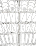 Peacock Chair EMMANUELLE Rattan White