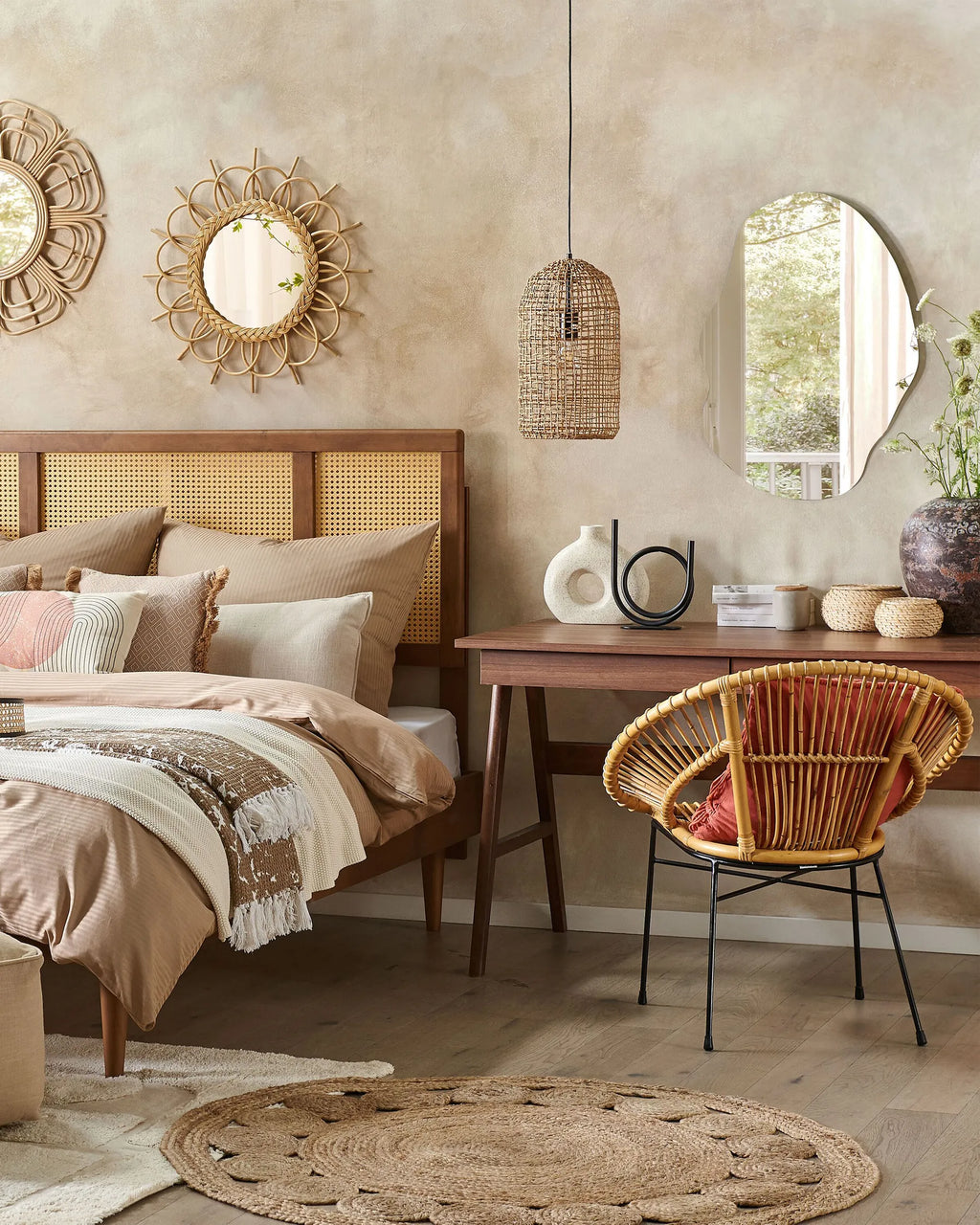 Dining Chair SARITA Rattan Natural