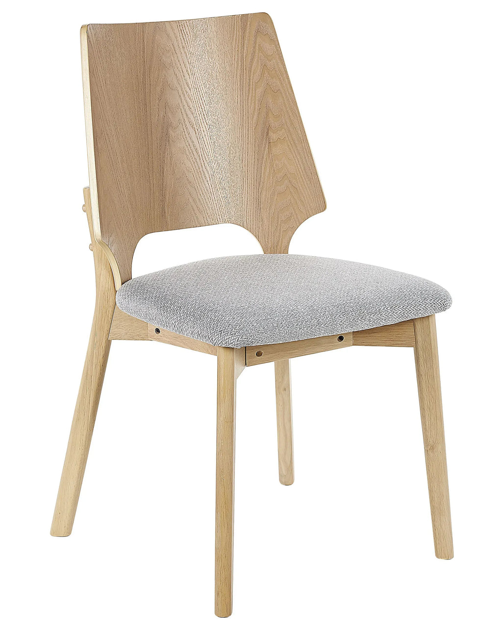 Set of 2 Dining Chairs ABEE Light Brown