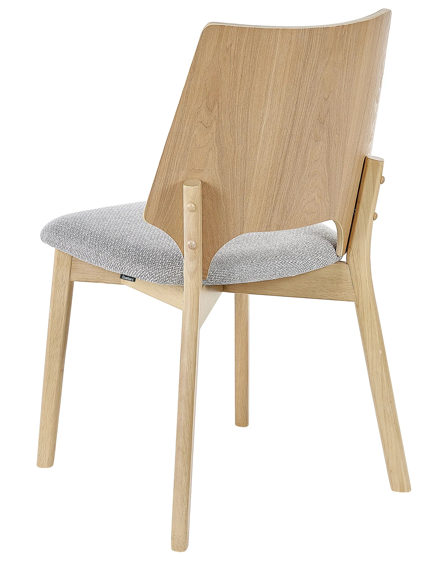 Set of 2 Dining Chairs ABEE Light Brown