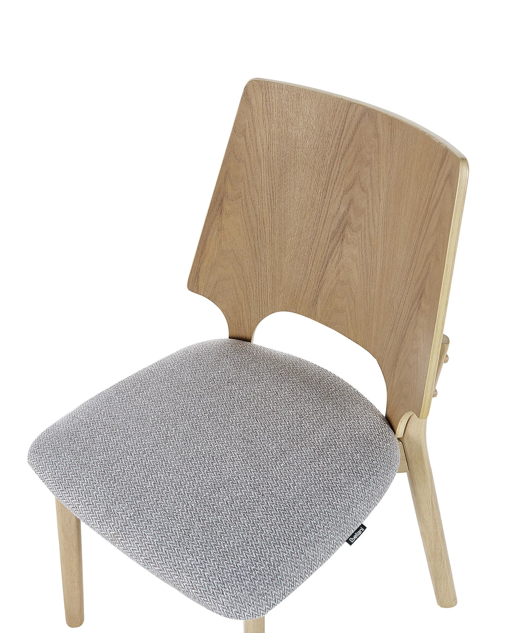 Set of 2 Dining Chairs ABEE Light Brown